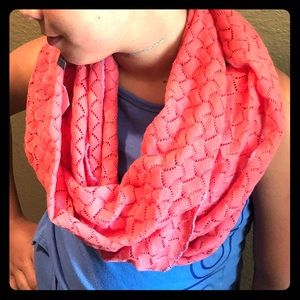 Coral knit infinity scarf!